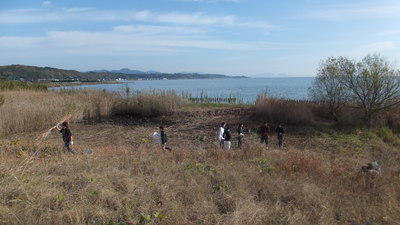 宍道湖が見えてきた