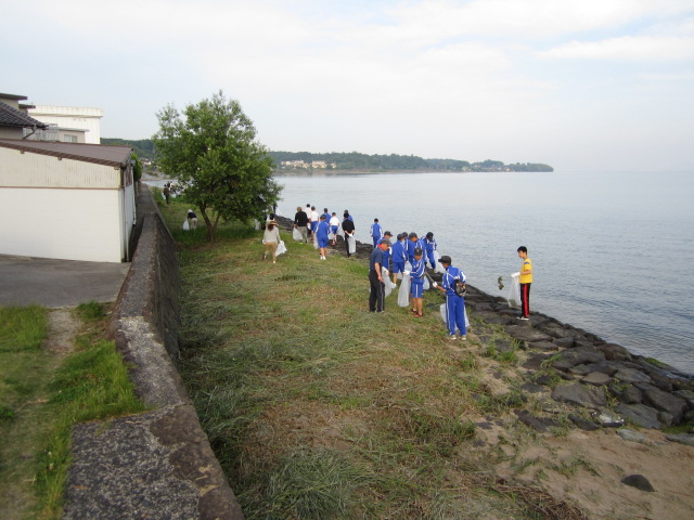 朝一番の玉湯会場