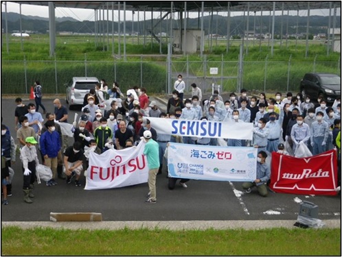 一斉清掃の様子（平田会場）